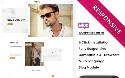 Eyetra - WooCommerce téma The Glasses Store