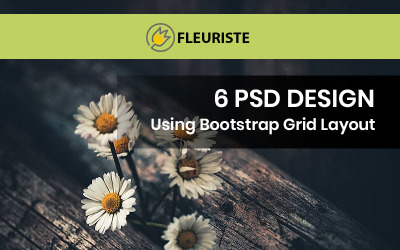 Fleuriste - Blumenladen PSD Vorlage