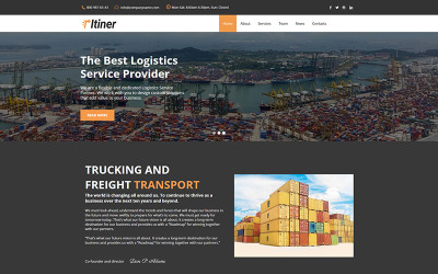 Itiner - Modelo HTML do Moto CMS de transporte