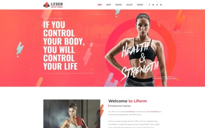 Liform - тема WordPress для кроссфит-спорта Elementor