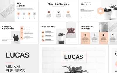 LUCAS - Minimale Business-PowerPoint-Vorlage