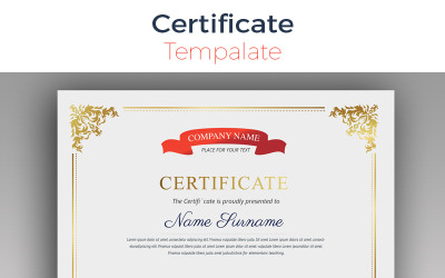 Prémium Sophisticated Modern Certificate Template 80524