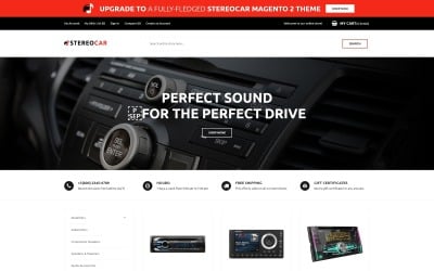 StereoCar - 免费音频电子商务 Magento 主题