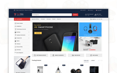 Techeco - шаблон OpenCart торгового центру