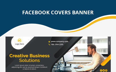 Corporate Business Facebook Cover Social Media Template