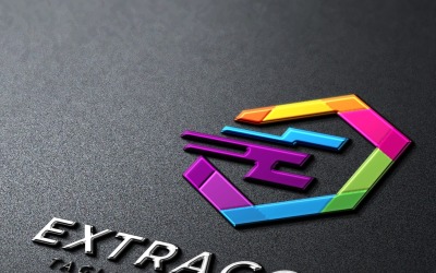 Extracoin E Letter Logo Template