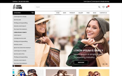 Fashion Store - Mehrzweck-E-Commerce-PSD-Vorlage