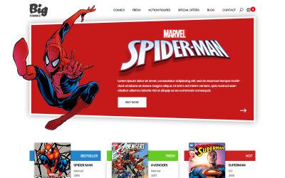 Plantilla PSD "Big Comics - Comics Store" #80611