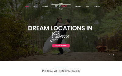 Truelove - Wedding Planner PSD Szablon PSD