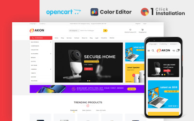 Akon Electronics Store OpenCart Template