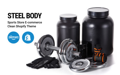 Steel Body - Tema di Shopify pulito per l&amp;#39;e-commerce del negozio di articoli sportivi