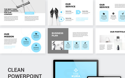 The Kura Business Plan PowerPoint template