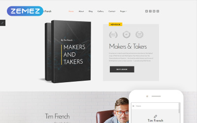 Tim French - Personal Pages Modern Joomla Template