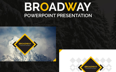 Broadway PowerPoint sablon