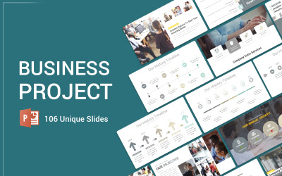 Business Project PowerPoint-sjabloon