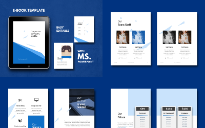 eBook Corporate Bedrijfspresentatie PowerPoint-sjabloon