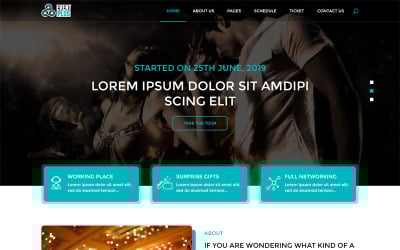 Eventplus - PSD шаблон для организации мероприятий