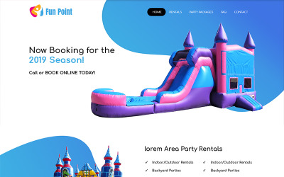Fun Point - PSD šablona Skákací balón