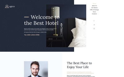 Mageco - Hotel Moto CMS HTML Şablonu