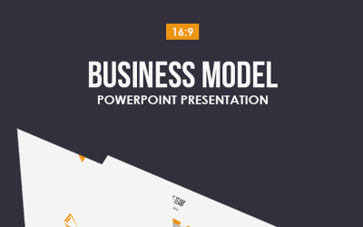 Modelo de PowerPoint de modelo de negócios
