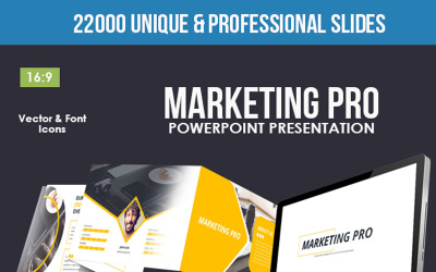 Modelo de PowerPoint do Marketing Pro