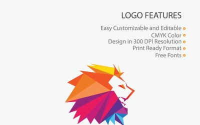 Powerful Lion Logo Template