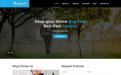 Bugstar - PSD шаблон для боротьби зі шкідниками