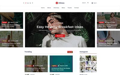 Fealdad: plantilla PSD para blogger de noticias y revistas