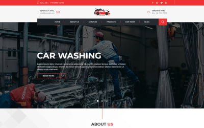 Ferry - Plantilla PSD de una página para lavado de autos