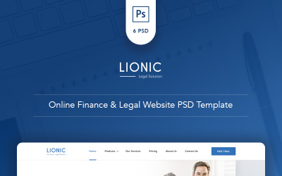 Lionic - Online Finance &amp; Legal PSD Template