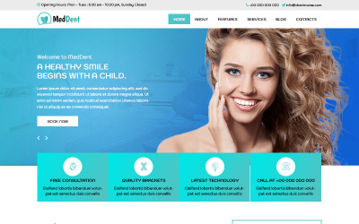 Med Dent - Tandarts PSD-sjabloon