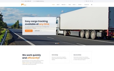Mingo - Bezorgdiensten Meerdere pagina&amp;#39;s schone HTML-websitesjabloon
