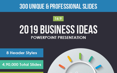 Шаблон PowerPoint Бизнес-идеи 2019