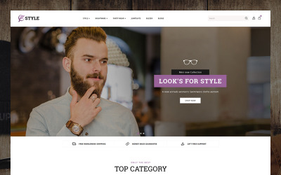 Template OpenCart Responsive #80986 "F-Style Fashion Store"