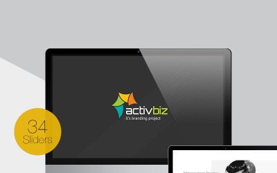 Activbiz Minimalny szablon PowerPoint