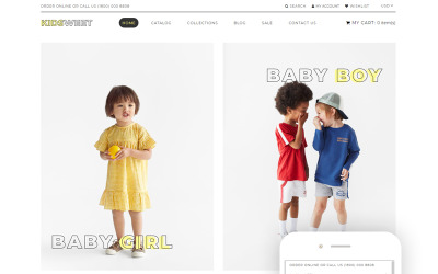 Kidsweet - Thème Shopify pour enfants Fash ion Clean