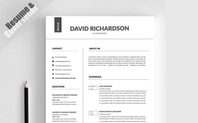 Modelo de currículo de David Richardson