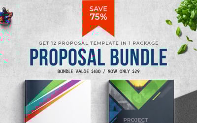 Шаблон предложения Шаблон фирменного стиля Big Bundle №81098