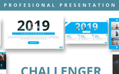 Challenger Pitch Deck PowerPoint-sjabloon