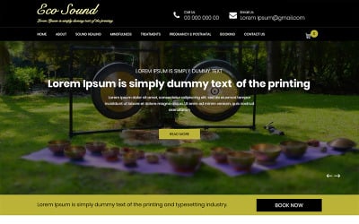 Eco Sound - Sound Therapy PSD Template