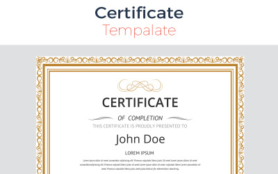 Elegant &amp; Clean Certificate Template