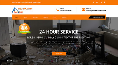Helpful Junk Removals - PSD Template