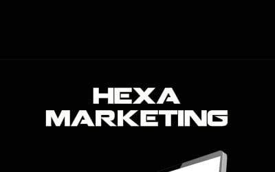 Hexa Marketing PowerPoint sablon