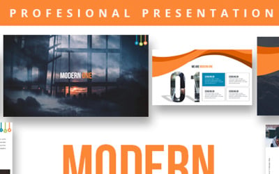 Сучасні одношарові колоди шаблон PowerPoint