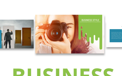 Szablon prezentacji PowerPoint w stylu biznesowym Szablon programu PowerPoint