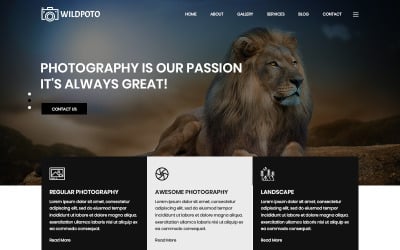 Wildpoto - PSD-Vorlage für Wildtierfotografie