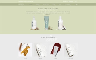Ecocos - Cosmetics Store e-handel Modernt Shopify-tema