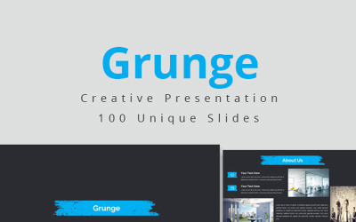 Гранж шаблон PowerPoint
