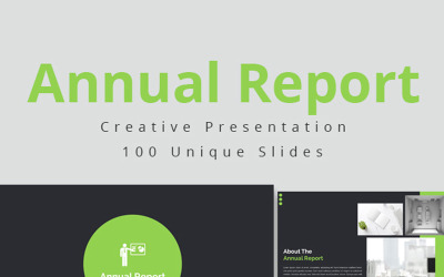 Modèle PowerPoint de rapport annuel