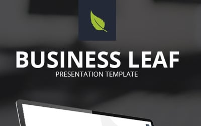 Modello PowerPoint di Business Leaf